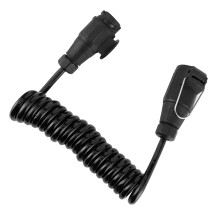 Durable 13Pin to 13Pin Trailer Plug Extension Spring Cord for Car RV Caravan
