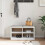 VidaXL vidaXL Hallway Bench SANDNES White 87x40x50 cm Solid Wood Pine 4