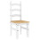 VidaXL vidaXL 3 Piece Dining Set PANAMA White Solid Wood Pine 6