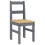 VidaXL vidaXL 5 Piece Dining Set PANAMA Grey Solid Wood Pine 6