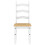 VidaXL vidaXL 3 Piece Dining Set PANAMA White Solid Wood Pine 8