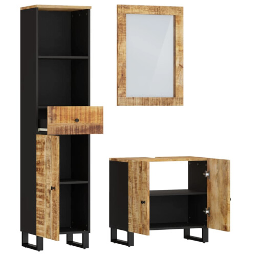VidaXL vidaXL 3-tlg. Badmöbel-Set Massivholz Mango 2