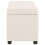 VidaXL vidaXL Bank mit Staufach 116 cm Creme Polyester 3