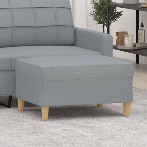 VidaXL vidaXL Fußhocker Hellgrau 70x55x41 cm Stoff 1