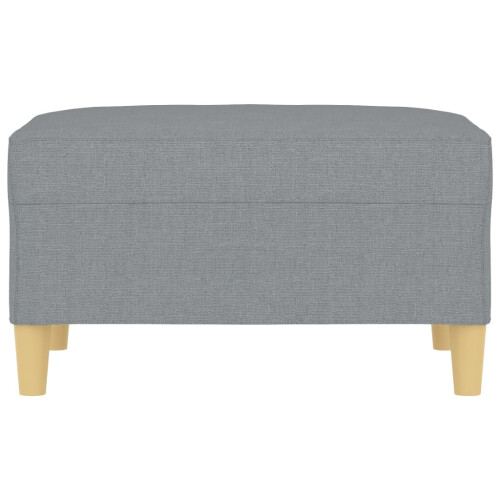 VidaXL vidaXL Fußhocker Hellgrau 70x55x41 cm Stoff 2