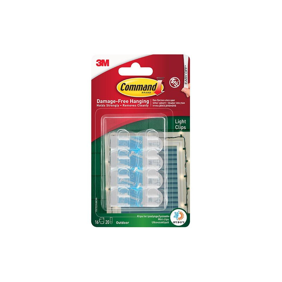 Command 17017Clr-Awes Outdoor Light Clips 16Pk 5063750898506