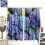 Vintage Purple Hydrangea Curtains Rod Pocket Thermal 2 3