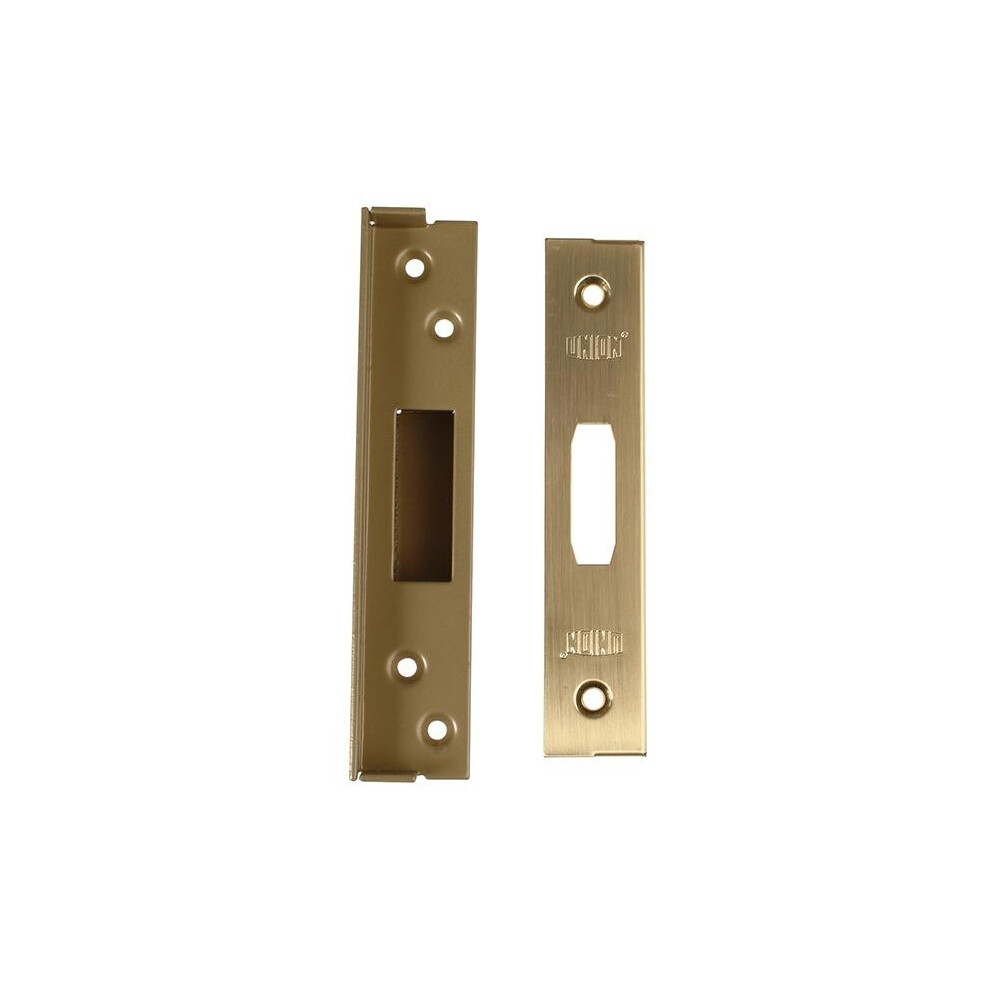 (13Mm (1/2 In), Polished Brass) Union Strongbolt Mortice Rebate Kits Deadlocks - 2100 5063918583367