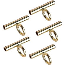 Convertible Necklace and Brooch Adapter Pin to Pendant Converters Jewelry Accessories Alloy Material for Brooch Necklace, 13mm, Metal, Gold