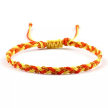 Gewachstes Armband aus geflochtenem Knoten, 14 Stück