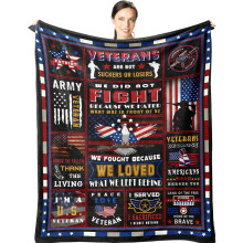 Couverture patriotique pour vétéran du Vietnam, 152 x 127 cm (60 x 50 pouces), ... motif patriotique