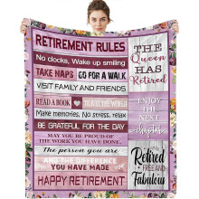 Couverture de retraite pour femmes 60 x 50 pouces