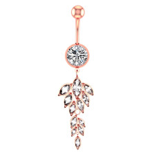 Bauchnabelpiercing aus chirurgischem Stahl mit passendem Verlobungsring – das perfekte Geschenk für Mutter, Ehefrau oder Freundin