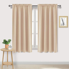 Blackout Curtains Yellow 42x72 in Rod Pocket