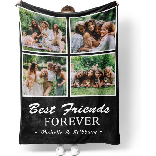 Coperta personalizzata con foto, morbida e calda, con immagine personalizzata.
