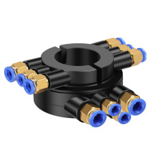Tire Changer Rotary Coupler, Plastic Tire Changer Valve Multifunctional Air Distribution Quick Valve for Auto Repair