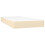 VidaXL vidaXL Boxspringbett mit Matratze & LED Creme 80x200 cm Stoff 6