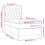 VidaXL vidaXL Boxspringbett mit Matratze & LED Creme 80x200 cm Stoff 8