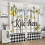Farmhouse Lemon Kitchen Curtains Rustic Vintage 52x84in 3