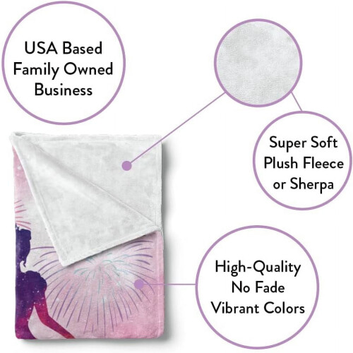 Κουβέρτα Fleece Butterfly 30x40 ίντσες εξατομικευμένη με 2