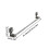 Suporte de toalhas com ventosa ajustável em aço inoxidável, 65-130 cm (25,6-51,2 polegadas) 3