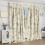 Mid Century Beige Atomic Curtains Rod Pocket Thermal 2 5