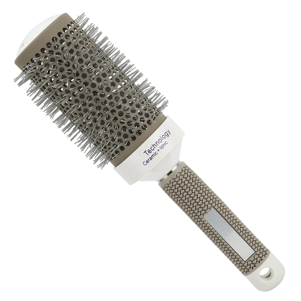 Round Hair Brush 53# Ionic Nylon & Aluminum Blow Drying Styling Tool