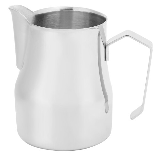 Edelstahl Milchaufschäumbecher 750ml spitz Ausguss 2