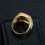 Men's Stainless Steel CZ Ring Gold Size 8 4