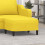 VidaXL vidaXL Fußhocker Hellgelb 70x55x41 cm Stoff 2