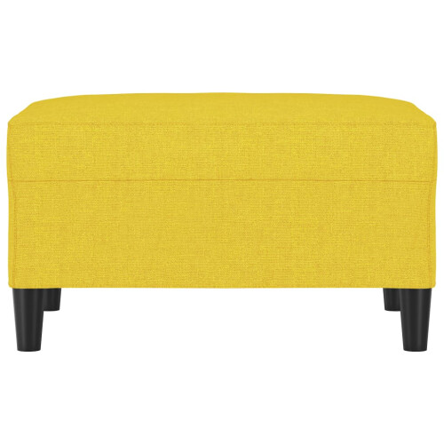 VidaXL vidaXL Fußhocker Hellgelb 70x55x41 cm Stoff 2