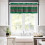 Ensemble de rideaux de cuisine style ferme, vert forêt et marron bois 3