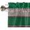 Ensemble de rideaux de cuisine style ferme, vert forêt et marron bois 5
