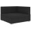 VidaXL vidaXL Modular-Sofa-Eckteil 1 Stk. + Auflagen Poly Rattan Schwarz 2