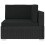 VidaXL vidaXL Modular-Sofa-Eckteil 1 Stk. + Auflagen Poly Rattan Schwarz 3