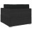 VidaXL vidaXL Modular-Sofa-Eckteil 1 Stk. + Auflagen Poly Rattan Schwarz 4