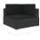 VidaXL vidaXL Modular-Sofa-Eckteil 1 Stk. + Auflagen Poly Rattan Schwarz 5