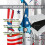 Independence Day Curtains Blue Red Stars Wooden Pattern Rod 5