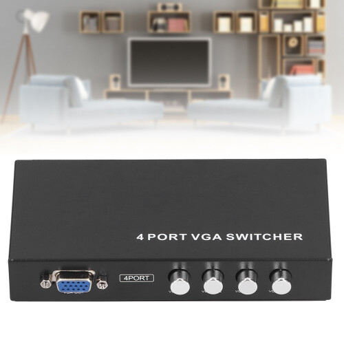 4-Port VGA Umschalter Switchbox 4 zu 1