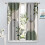 Mid-Century Leaf Curtains Abstract Green Plant Design 42x54 4