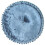 VidaXL vidaXL Pouf Rund Samt 40x20 cm Blau 2