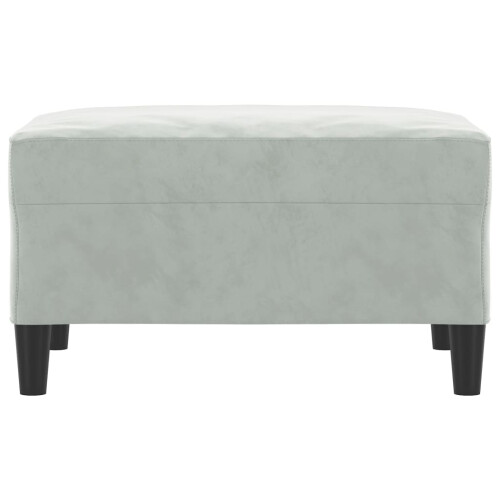 VidaXL vidaXL Fußhocker Hellgrau 70x55x41 cm Samt 2