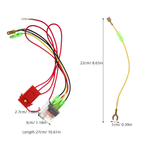 Motorcycle Wiring Harness Kit Braided Cable 1