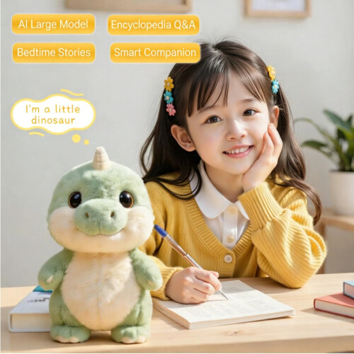 Educational AI Smart Dinosaur Toy Interactive Talking Plush with STEM QA Bedtime Stories & Cognitive Learning 1