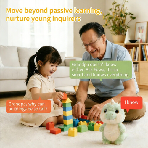 Educational AI Smart Dinosaur Toy Interactive Talking Plush with STEM QA Bedtime Stories & Cognitive Learning 2