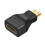 Adaptador Mini HDMI macho a HDMI de 19 pines hembra 2