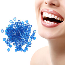 100pcs Blue Silicone Dental Color Code Rings for Orthodontic Instruments
