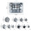 Christmas Balls Ornaments Set Silver 50 Pcs 3