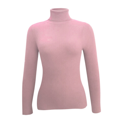 Women's Turtleneck Sweaters 2025 Fall Fitted Long Sleeve Pullover Sweater Ribbed Knit Basic Tops 2