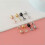 Women's Earrings Delicate Studs Rose Gold 5mm Zircon 7